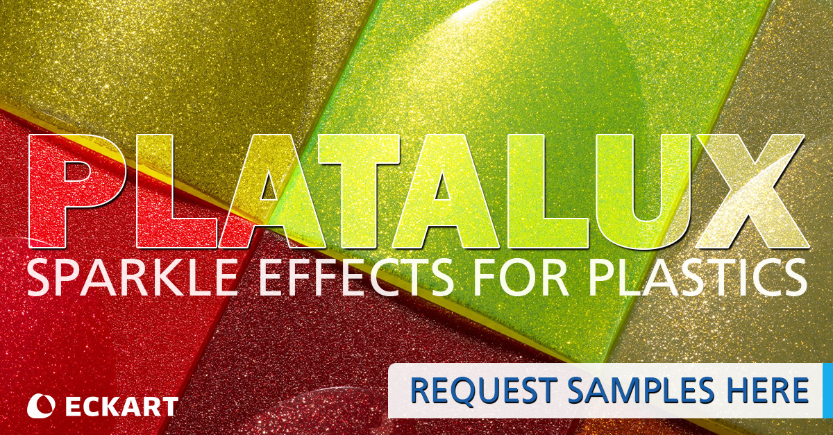 Advert for Platalux pigments for plastics.